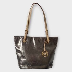 Michael Kors Metalic Gray Tote